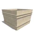 View Bordeaux Cast Stone Square Planters